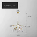 GobekUsa Elegant Firefly Chandelier - Luxury Nordic Bedroom & Restaurant Lighting