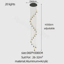 GobekUsa Elegant Horn-Shaped Chandelier for Living Room and Bedroom