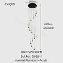 GobekUsa Elegant Horn-Shaped Chandelier for Living Room and Bedroom