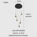 GobekUsa Elegant Horn-Shaped Chandelier for Living Room and Bedroom