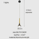 GobekUsa Elegant Horn-Shaped Chandelier for Living Room and Bedroom