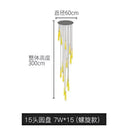 GobekUsa Elegant LED Ring Chandelier for Living Room Bedroom Kitchen Staircase Lighting