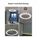 GobekUsa Elegant Pearl Necklace LED Ceiling Chandelier for Living Room and Bedroom