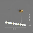GobekUsa Elegant Pearl Necklace LED Ceiling Chandelier for Living Room and Bedroom
