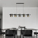 GobekUsa Elegant Smoky Glass Chandelier Ceiling Lighting for Dining Living Bedroom