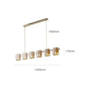 GobekUsa Elegant Smoky Glass Chandelier Ceiling Lighting for Dining Living Bedroom