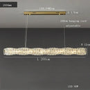 GobekUsa Glass Chandelier LED Ceiling Light Fixture Modern for Living Room Hotel Dining Hall