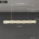 GobekUsa Glass Chandelier LED Ceiling Light Fixture Modern for Living Room Hotel Dining Hall