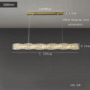 GobekUsa Glass Chandelier LED Ceiling Light Fixture Modern for Living Room Hotel Dining Hall