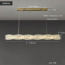 GobekUsa Glass Chandelier LED Ceiling Light Fixture Modern for Living Room Hotel Dining Hall