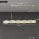 GobekUsa Glass Chandelier LED Ceiling Light Fixture Modern for Living Room Hotel Dining Hall
