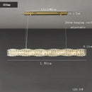 GobekUsa Glass Chandelier LED Ceiling Light Fixture Modern for Living Room Hotel Dining Hall