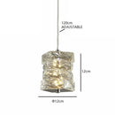 GobekUsa Glass Chandelier LED Ceiling Light Fixture Modern for Living Room Hotel Dining Hall