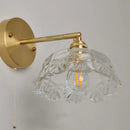 GobekUsa Clear Glass LED Wall Light with Pull Chain Switch