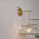 GobekUsa Clear Glass LED Wall Light - Modern Nordic Design