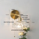 GobekUsa Clear Glass LED Wall Light - Modern Nordic Design