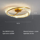 GobekUsa Crystal Rings LED Ceiling Light Dimmable Gold Lustre for Home Decoration