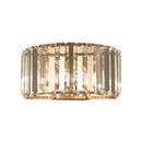 GobekUsa Gold Faceted Crystal 1-Head Wall Sconce for Modern Bedroom Lighting