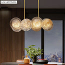 GobekUsa Modern Gold Finish Pendant Light with Prismatic Glass Shade - 8 Bulbs, Ideal for Dining Room or Kitchen Island