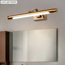 GobekUsa Contemporary LED Vanity Light in Gold Finish - Tubed Wall Sconce for Kitchen, 20.5"/26" W