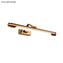 GobekUsa Contemporary LED Vanity Light in Gold Finish - Tubed Wall Sconce for Kitchen, 20.5"/26" W