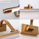 GobekUsa Contemporary LED Vanity Light in Gold Finish - Tubed Wall Sconce for Kitchen, 20.5"/26" W
