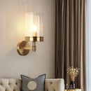 GobekUsa Gold Finish Cup Shaped Wall Sconce with Clear Glass - 1 Head Wall Light for Simplicity