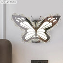 GobekUsa Contemporary LED Stainless-Steel Wall Sconce with Crystal Shade in Warm/White Light for Corridors