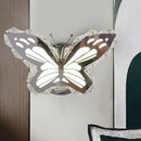 GobekUsa Contemporary LED Stainless-Steel Wall Sconce with Crystal Shade in Warm/White Light for Corridors