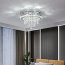 GobekUsa Crystal Ceiling Chandelier: Modern K9 LED Smart Ring Light Fixture for Dining & Living Room