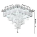GobekUsa Crystal Ceiling Chandelier: Modern K9 LED Smart Ring Light Fixture for Dining & Living Room