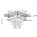 GobekUsa Crystal Ceiling Chandelier: Modern K9 LED Smart Ring Light Fixture for Dining & Living Room