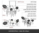 GobekUsa Glass Shades LED Chandelier Stairs Art Metal Lighting Luxe Chain Hanging Lamp