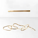 GobekUsa Elegant Chandelier for Dining Bar, Minimalist Art Lamps