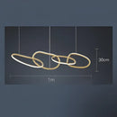 GobekUsa Elegant Chandelier for Dining Bar, Minimalist Art Lamps