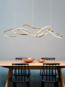 GobekUsa Elegant Chandelier for Dining Bar, Minimalist Art Lamps