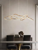 GobekUsa Elegant Chandelier for Dining Bar, Minimalist Art Lamps