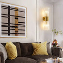 GobekUsa Crystal Wall Sconce: Modern Home Indoor Lighting for Living Room, Staircase & Hallway