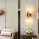 GobekUsa Crystal Wall Sconce: Modern Home Indoor Lighting for Living Room, Staircase & Hallway