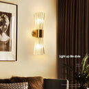 GobekUsa Crystal Wall Sconce: Modern Home Indoor Lighting for Living Room, Staircase & Hallway