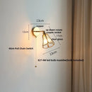 GobekUsa LED Wall Sconce Modern Nordic Design with Pull Chain Switch