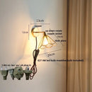 GobekUsa LED Wall Sconce Modern Nordic Design with Pull Chain Switch