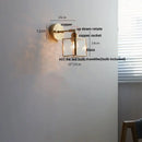 GobekUsa LED Wall Sconce Modern Nordic Design with Pull Chain Switch