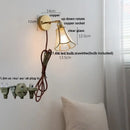 GobekUsa LED Wall Sconce Modern Nordic Design with Pull Chain Switch