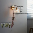 GobekUsa LED Wall Sconce Modern Nordic Design with Pull Chain Switch