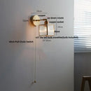 GobekUsa LED Wall Sconce Modern Nordic Design with Pull Chain Switch