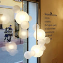 GobekUsa Frosted Glass Ball Pendant Light for Dining Room and Kitchen Decor