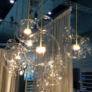 GobekUsa Frosted Glass Ball Pendant Light for Dining Room and Kitchen Decor