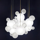 GobekUsa Frosted Glass Ball Pendant Light for Dining Room and Kitchen Decor