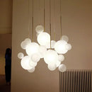 GobekUsa Frosted Glass Ball Pendant Light for Dining Room and Kitchen Decor
